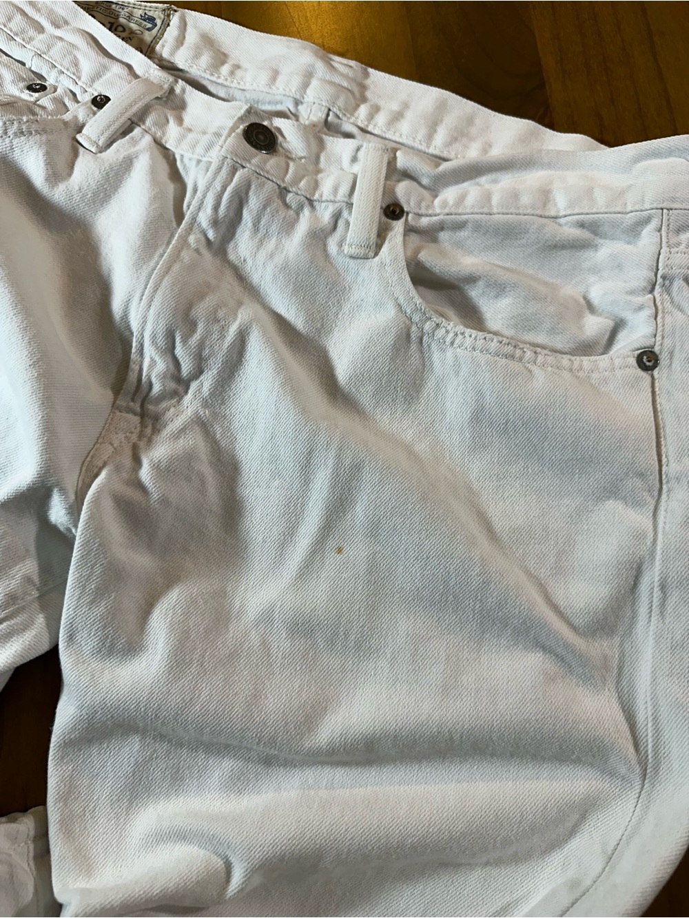 Polo Ralph Lauren Varick Slim Straight White Jeans Women's 32x30 Denim - Picture 7 of 10